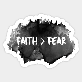 Faith Over Fear - Christian Bible Motivation Sticker